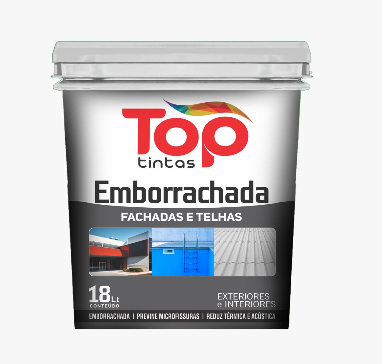 Top Tintas Emborrachada 18L para Fachadas e Telhas